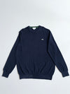 Lacoste Navy Classic Fit Knit Sweater | Size (L)