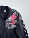Japanese Koi Fish & Sakura Full-Zip Bomber Sweatshirt (M)