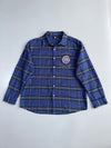 MLB Yankees Flannel Shirt | Navy Plaid  (XL/2XL)