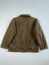 Vintage Santa Barbara Polo Brown Canvas Zip-Up Work Jacket Furr inside (XL)