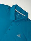 Adidas Golf Teal Blue Performance Polo T-Shirt (2XL)