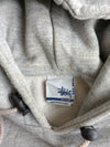 Vintage Stüssy Skull & Bones USA Flag Hoodie – Grey(M)