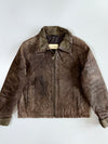 J. khaki Premium Original Leather Jacket (M)