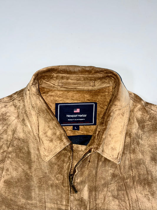 Newport Harbour Premium Original Sued Leather Jacket (XL)