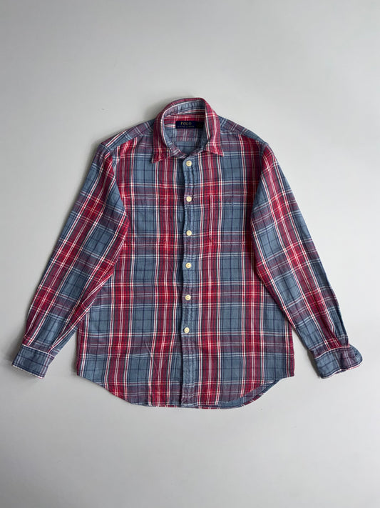 Polo Ralph Lauren Plaid Flannel Shirt – Blue/Red  Heavy (M)