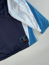 Vintage Kappa Aerotec Colour Block Hooded Windbreaker – Navy/Sky Blue/White (XL)