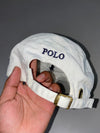 Polo Ralph Lauren Cap – White with Navy Pony (Adjustable)