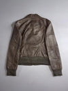 Vero Moda Bronze Metallic Leather Bomber Jacket (S)