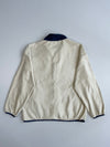 Fila | Cream & Navy Fleece Full-Zip Jacket | (XL)