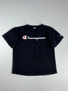 Champion Script Logo Crewneck T-Shirt – Black(M)