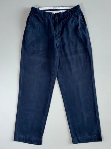 Polo by Ralph Lauren Navy Flat-Front Trousers (W:30|L:39)