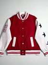 Tommy Jeans Tommy Girl Rhinestone Heart Oversized Varsity Jacket (XL/2XL)