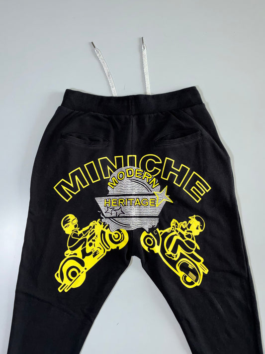 MC Miniche Black Graphic Joggers Elastic (W:32|L:41)