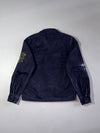 Zara Man Navy Koi Fish Embroidered Souvenir Shirt Jacket  (S)