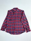 Vintage American Eagle Purple Red Plaid Flannel Shirt (M)