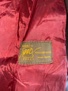 Marco Pelli Brown Leather Jacket with Burgundy Lining (XL)