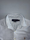 Ralph Lauren Slim Fit Multicolor Pony Pinstripe Button-Down Shirt Grey/White (XS/S)