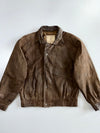 Members Only Premium Original Suede Leather Jacket (L)
