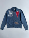 Ed Hardy by Christian Audigier Vintage Full-Zip Jacket | Japanese Rising Sun Skull & Geisha Print (M/L)
