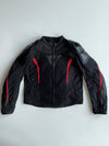 Dainese Full Armoured Leather/Textile Motorcycle Racing Suit Set (Completely -Padded Racing Suit ) (Jacket Size : L(52) (Pant : W:36|L:38)