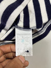 Lacoste Colorblock Navy & White Striped Polo (L)