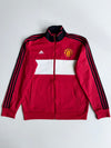 Adidas Manchester United Track Jacket  Red/Black (Official) |(L)