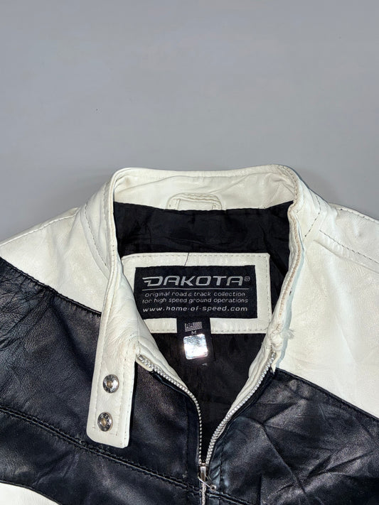 Dakota Black & White Panel Leather Jacket Women’s(XS)