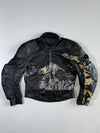 Hein Gericke Splatter-Print Racing Pure Leather Jacket (M)