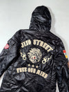 Jizobosatsu Outerwear Black Quilted Patchwork Bomber Jacket (S)