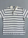 Polo by Ralph Lauren | Striped Polo White/Navy | (3XL)