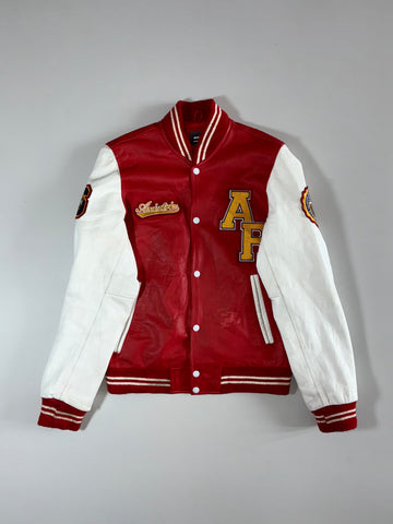Avia Trix “AF” Pure leather Varsity Jacket  (M)