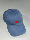 Ferrari Official Product Prancing Horse Embroidered Blue Cotton Cap (Adjustable)