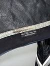 Vanucci Armoured Black Leather Motorcycle Racing Jacket Padded (L)
