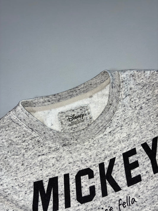 Disney Mickey Mouse Graphic Sweatshirt Grey Melange (S)