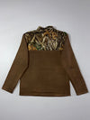 Realtree Camo Fleece Quarter-Zip Pullover (M)
