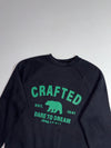Jeep Spirit | Black Green "Crafted" Bear Graphic Sweatshirt  (M)