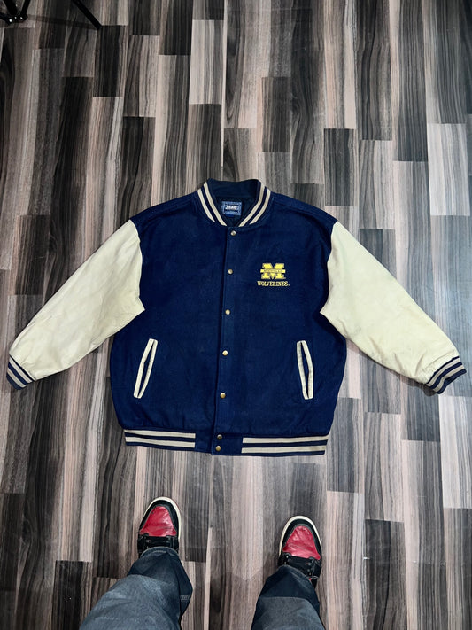 ZUltra Premium Leather Varsity Jacket (2XL)