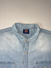 Vintage Dickies Light Wash Denim Button-Up Shirt (L)