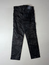 Vintage Louis Black Leather Five Pocket Biker Pants (W:28) (L:36)