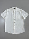SU Straight Up Linen Band Collar Shirt (Xl)