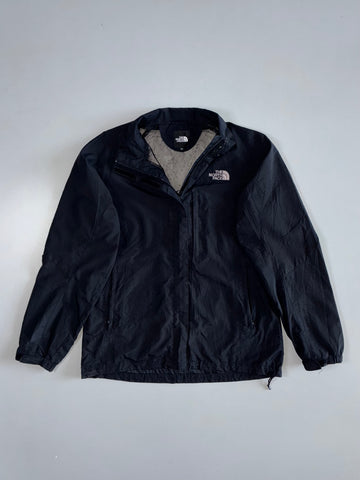 The North Face Mesh Lined Shell Jacket | Black Zip-Up Windproof Outdoor Packable Coat (M)