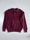 Polo Ralph Lauren | Half Zip Pullover Sweater | Maroon | (M)