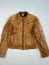Vintage Gipsy Tan Leather Cafe Racer Jacket Women’s (M)