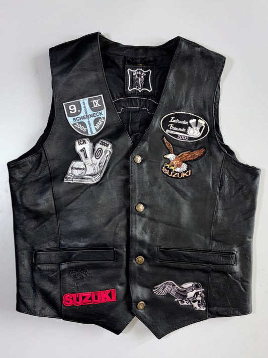 Gensler Pure Leather Biker Vest (S/M)