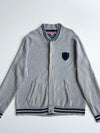 Tommy Hilfiger Grey Knit Varsity Bomber Cardigan – Size (L)