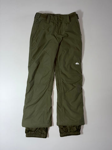 Quiksilver Olive Green Insulated Snow Ski Pants (W:26)(L:39)