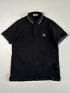 Stone Island Slim Fit Tipped Piqué Polo Shirt  Black(L)