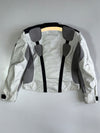 BMW Motorrad AirFlow White Mesh Panelled Armoured Motorcycle Riding Jacket (Paded) (M)