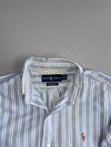Polo Ralph Lauren | Striped Custom Fit Oxford Shirt | Blue/White (M)