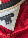 Tommy Hilfiger Red Quarter-Zip Knit with Flag Collar (Kids )(S)